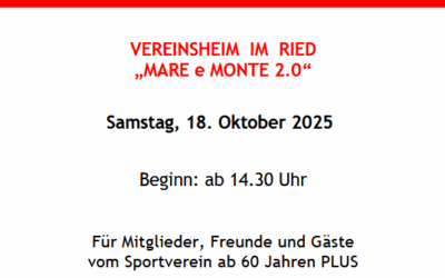 Seniorennachmittag beim SV Heilbronn am Leinbach